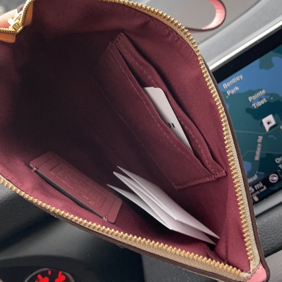 COACH SIGNATURE DISNEY LARGE CORNER ZIP WALLET - Picture 11 of 16